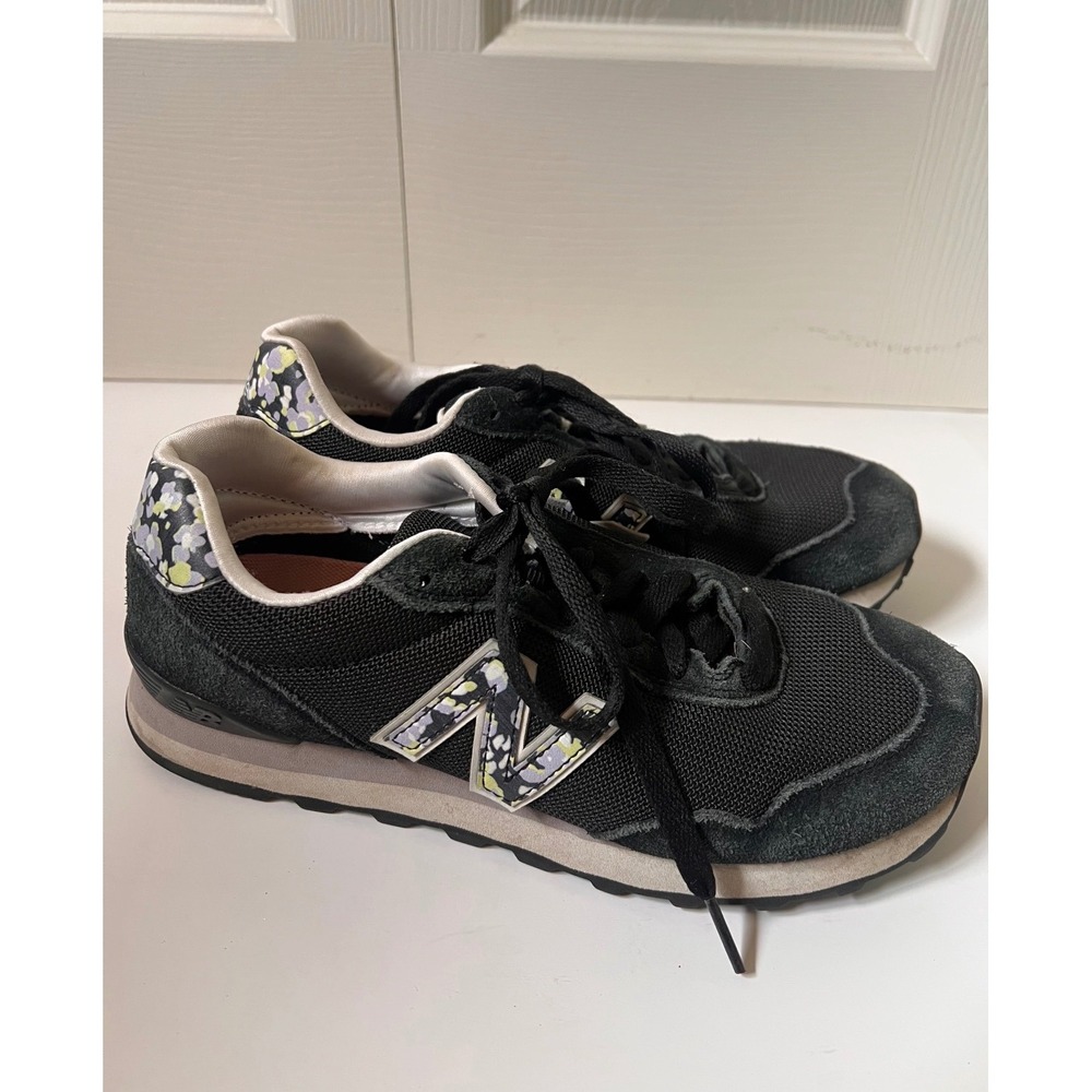 New Balance 515 Black Floral Sneakers Womens 8 WL515AC3 Lifestyle Shoes
